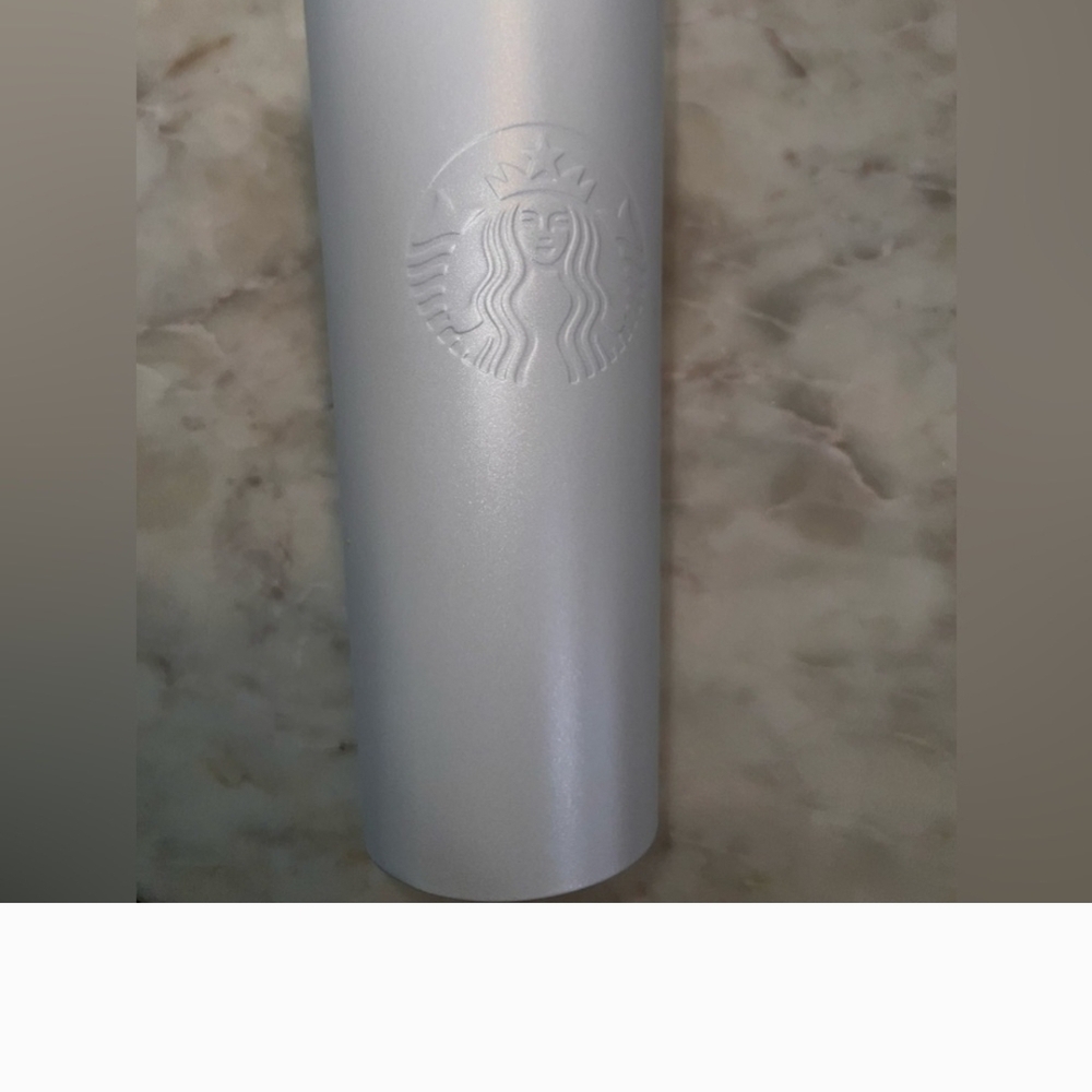 Starbucks Metallic Silver Tumbler